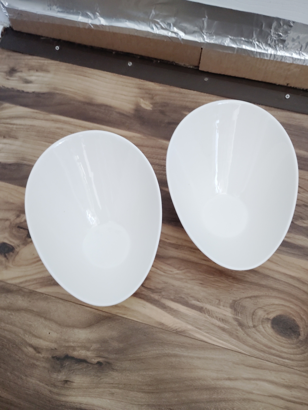 White Ceramic Serving Bowls - Set of 2